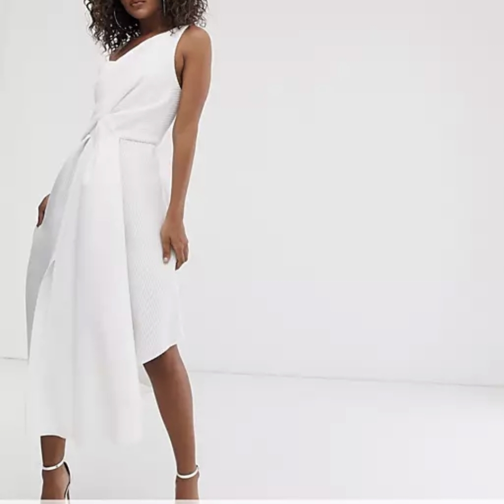 Women Asos one shoulder midi dress
